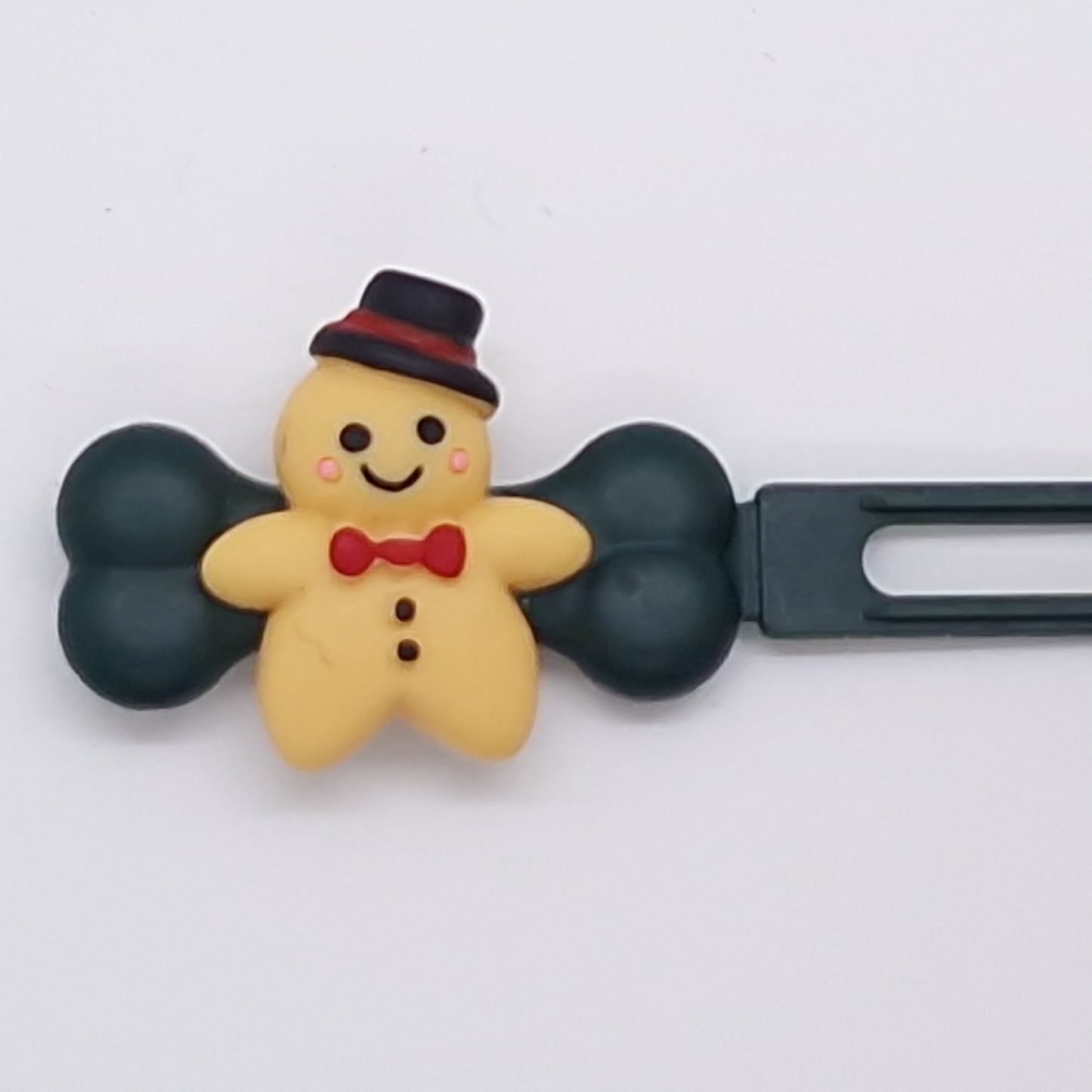 Christmas Gingerbread Barrette 4.5cm Novelty clip