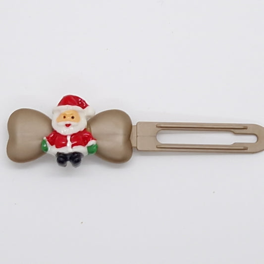 Christmas Santa Barrette 4.5cm Novelty clip