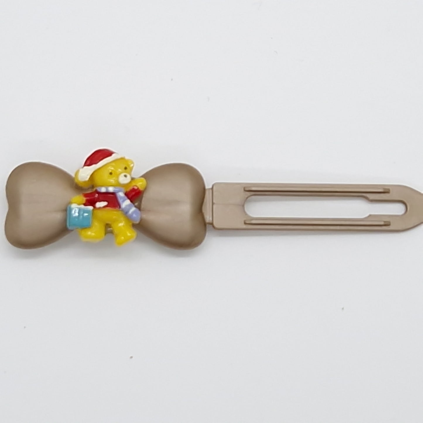 Barrette Nounours de Noël 4,5 cm Clip fantaisie