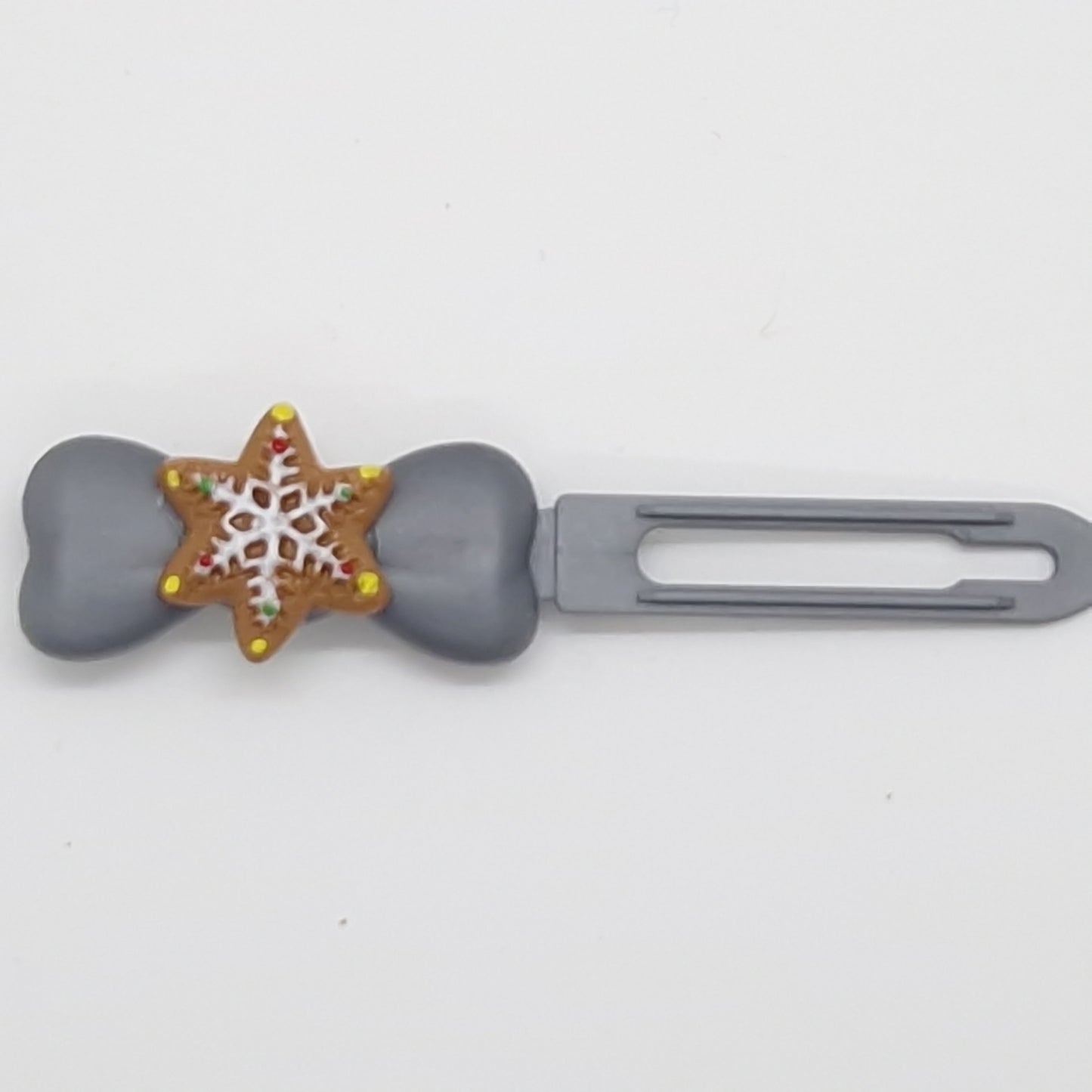 Christmas Gingerbread Barrette 4.5cm Novelty clip