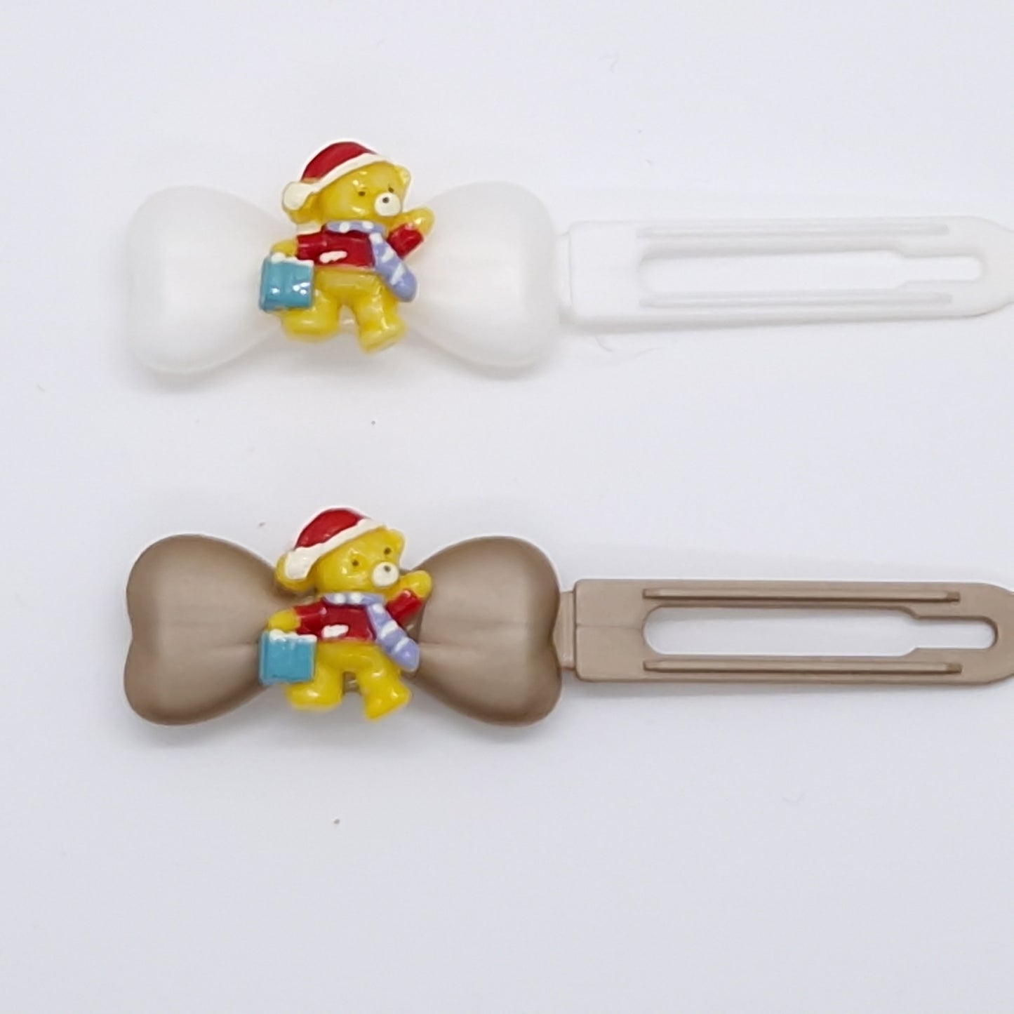 Barrette Nounours de Noël 4,5 cm Clip fantaisie