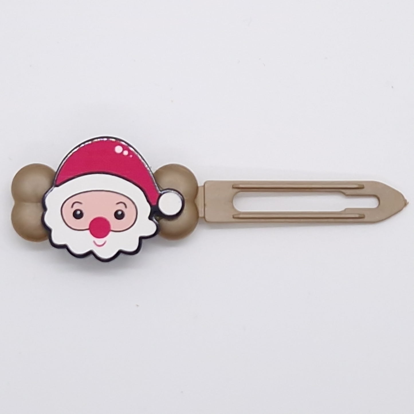 Christmas Santa Barrette 4.5cm Novelty clip