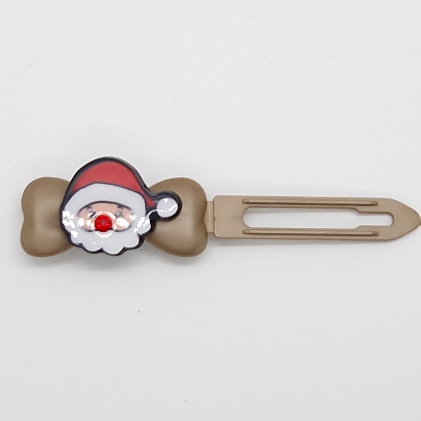 Christmas Santa Barrette 4.5cm Novelty clip