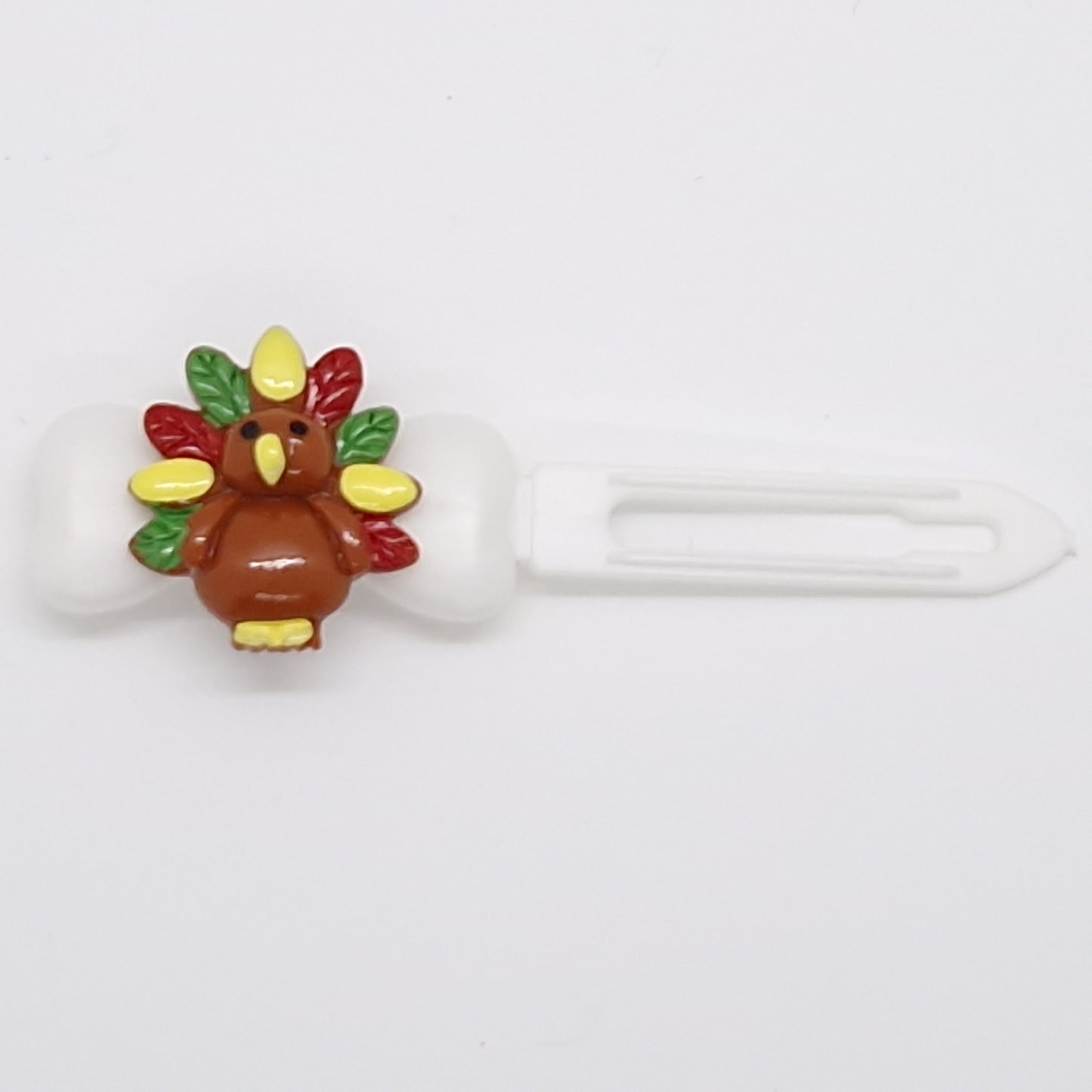 Christmas & ThanksGiving Turkey Barrette on 4.5cm Novelty clip