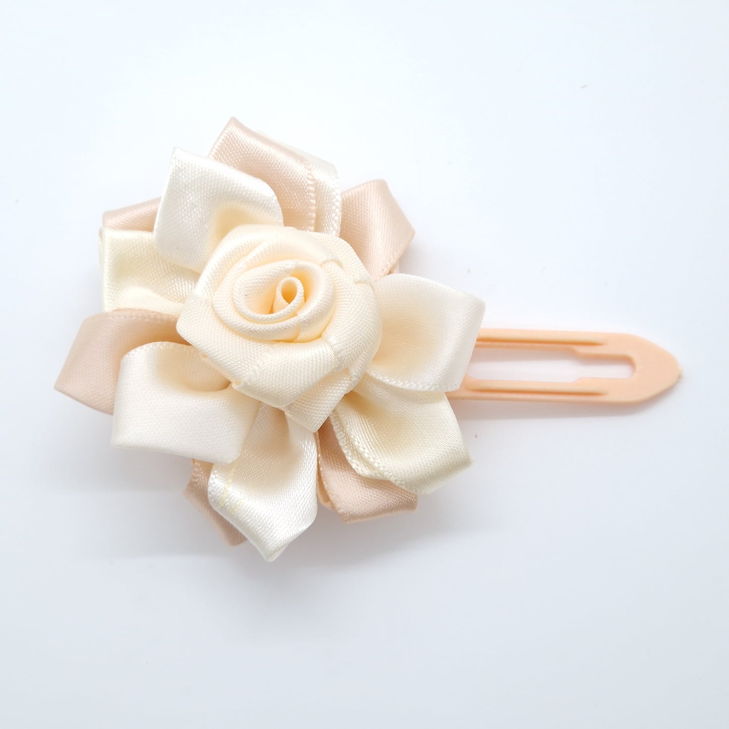 Soft Ribbon Roses on 4.5cm & 3.5cm Clip
