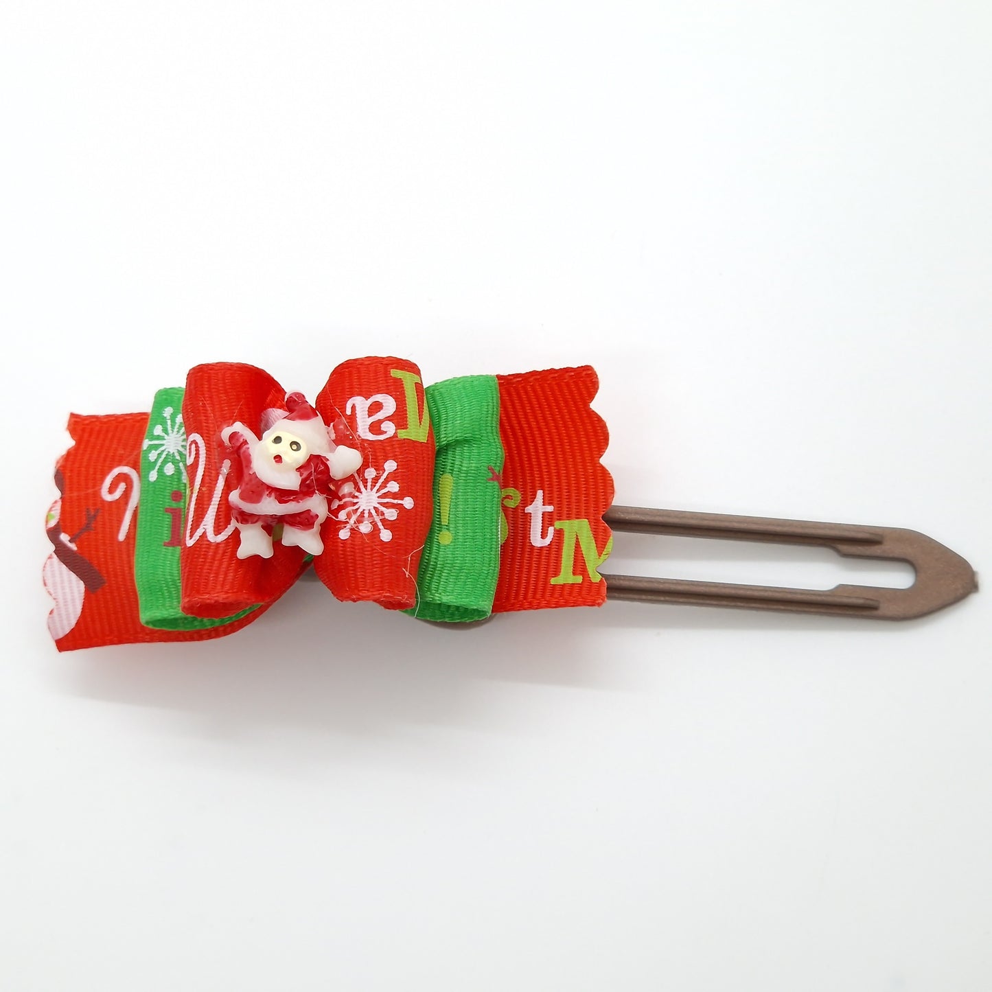 Christmas Soft Bow on 4.5cm Clip