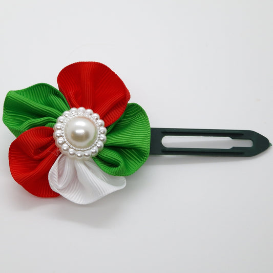 Christmas Soft Bow on 4.5cm Clip