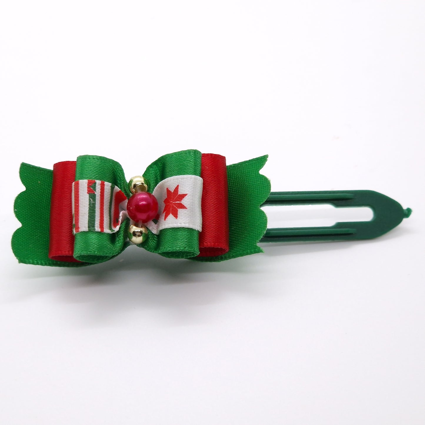 Christmas Soft Bow on 4.5cm Clip