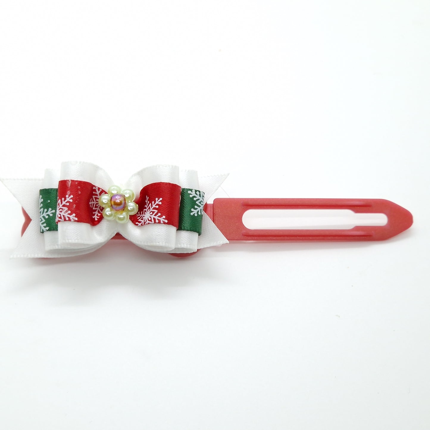 Christmas Soft Bow on 4.5cm Clip