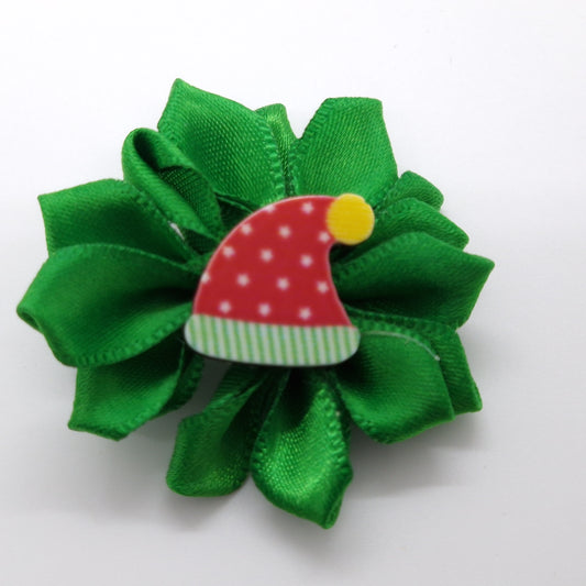 Christmas Soft Bow on Elastic