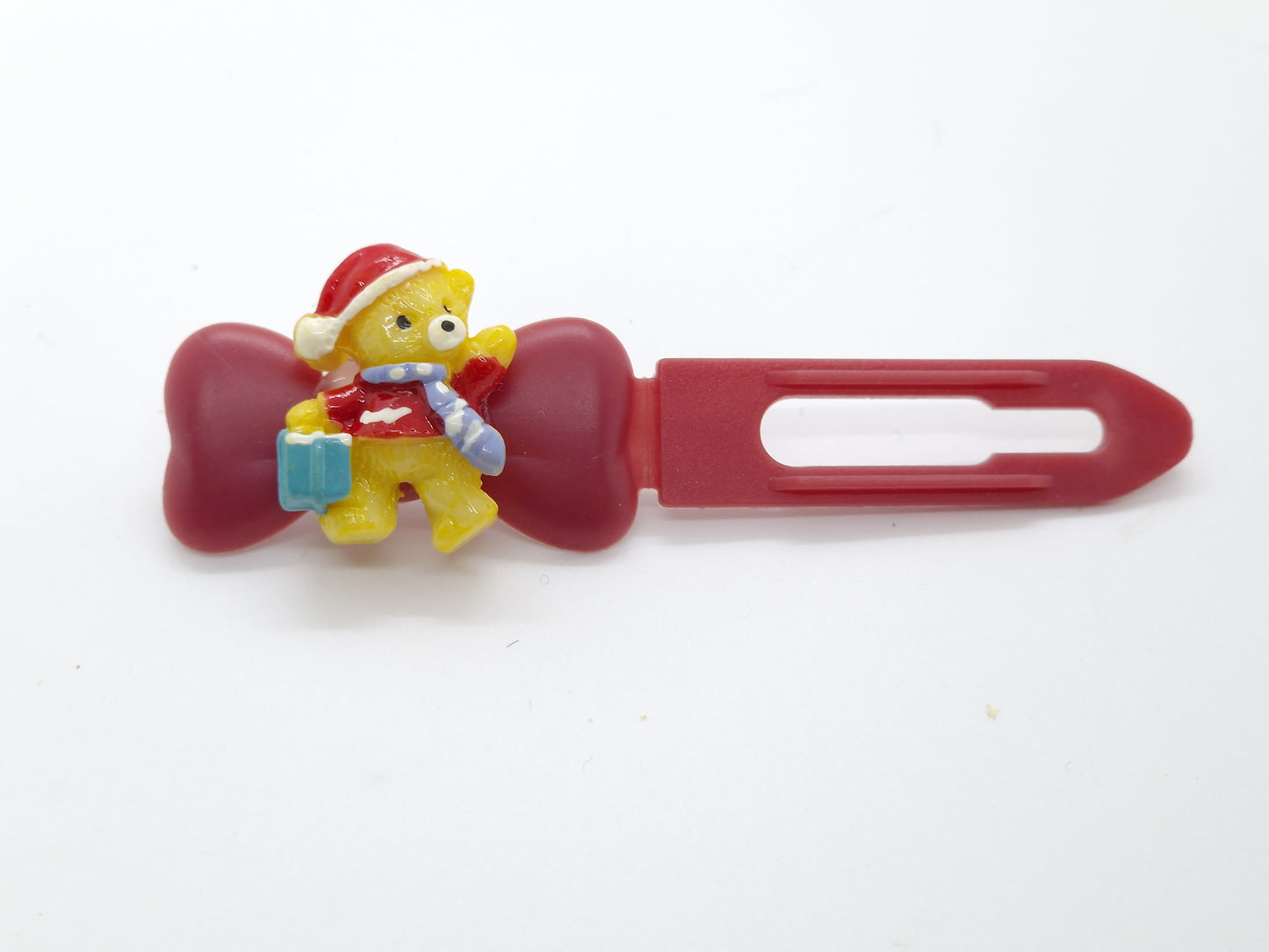 Barrette Nounours de Noël 4,5 cm Clip fantaisie