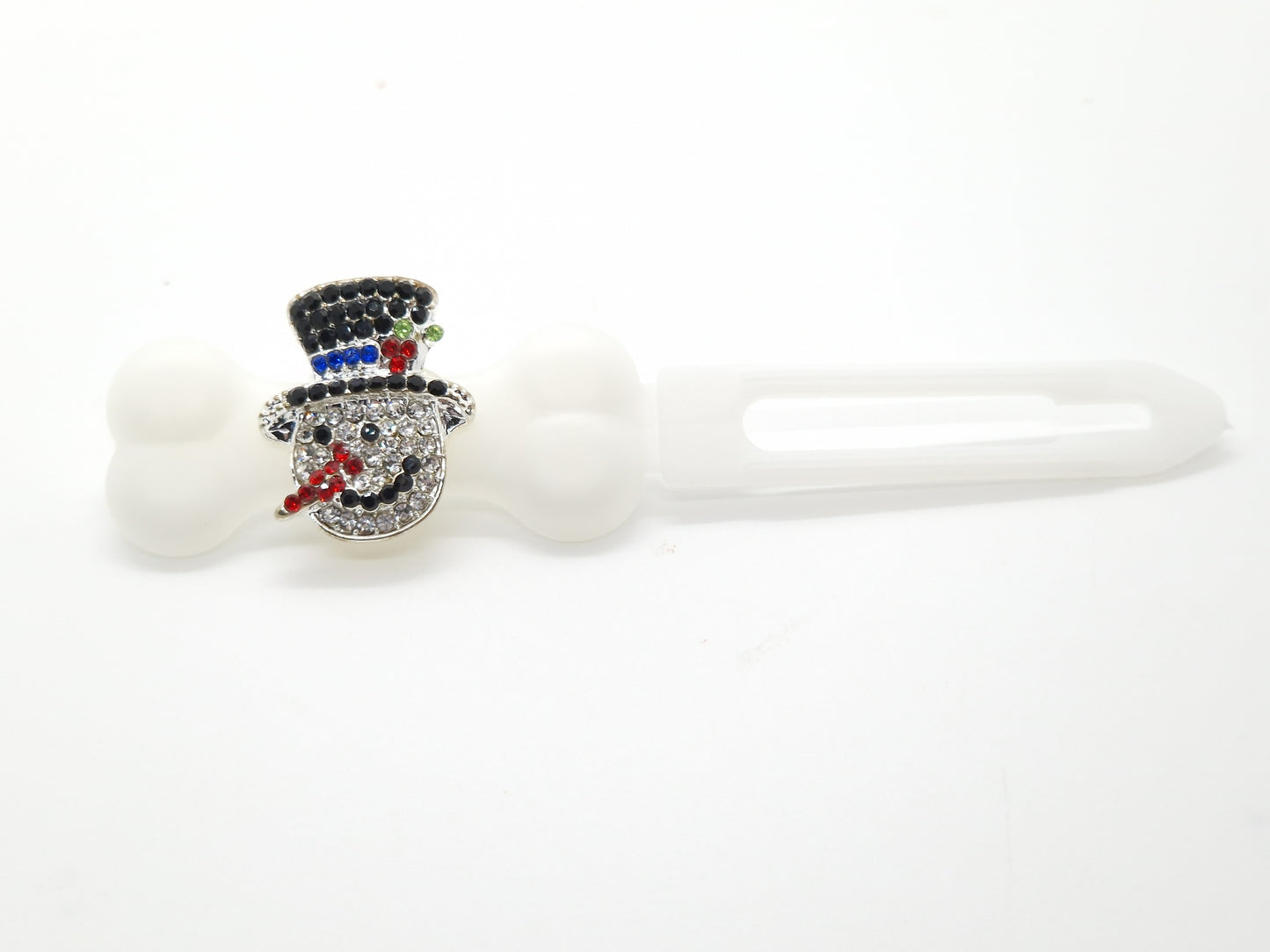 Christmas Bling Snowmen on 4.5cm Clip