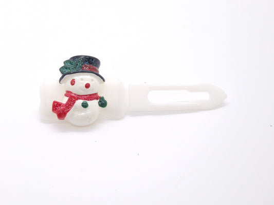 Christmas Glitter Snowman on 3.5cm