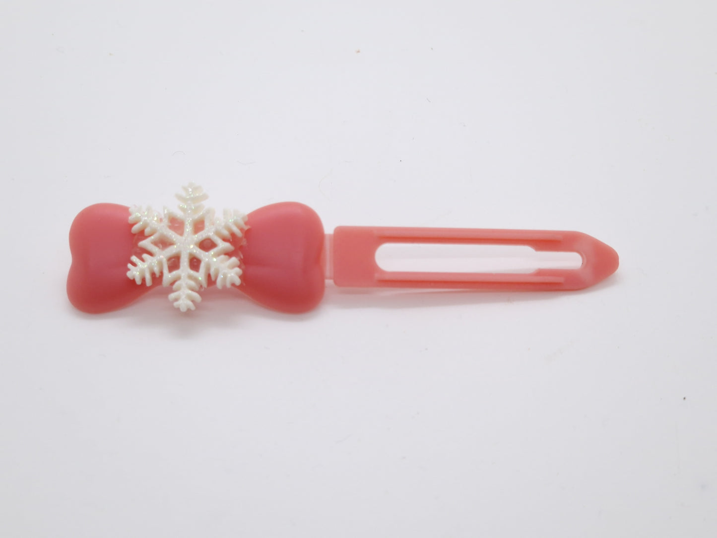 Christmas & Winter Snowflake Barrette on 4.5cm Novelty clip