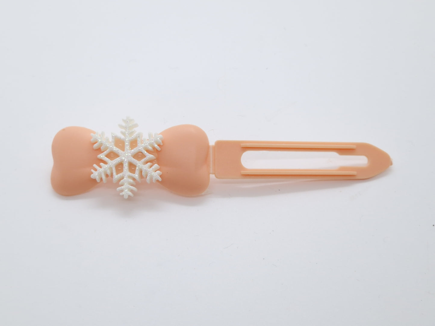 Christmas & Winter Snowflake Barrette on 4.5cm Novelty clip