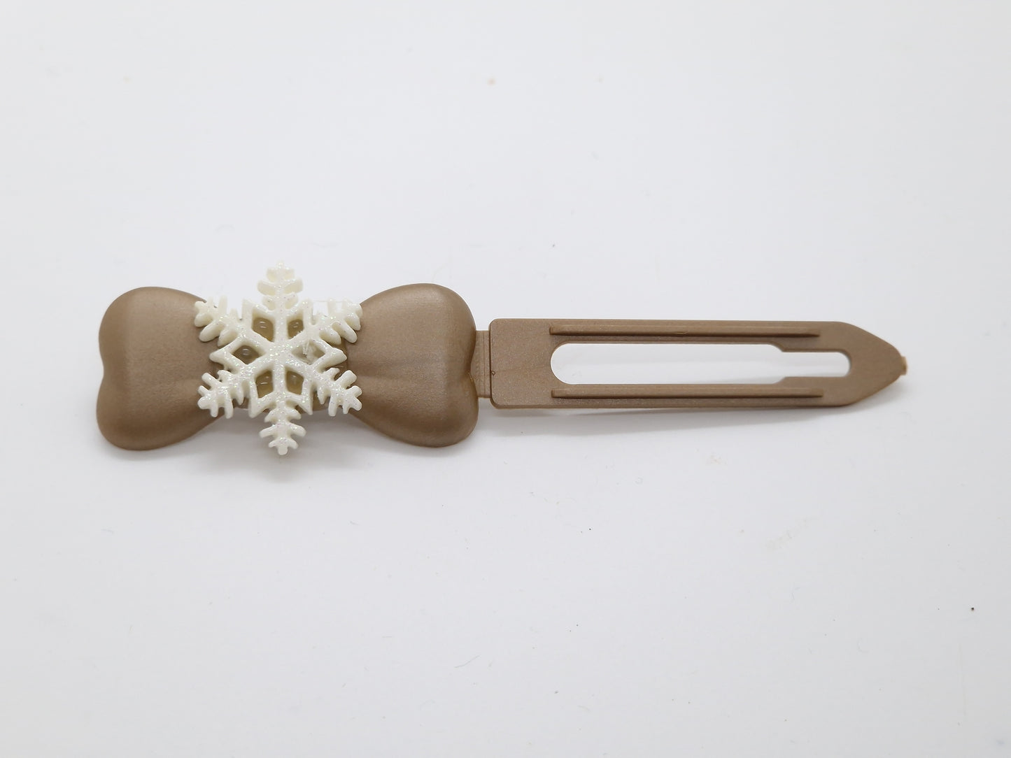 Christmas & Winter Snowflake Barrette on 4.5cm Novelty clip