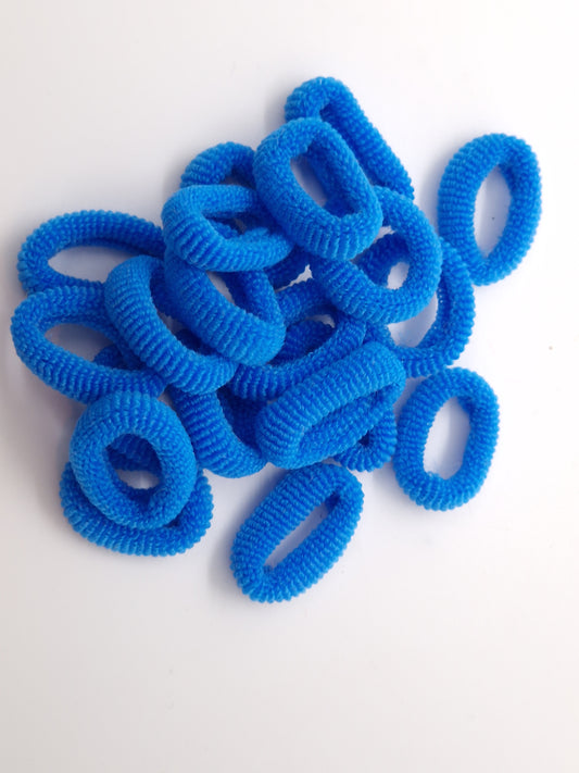 Blue Top Knot Soft Elastics