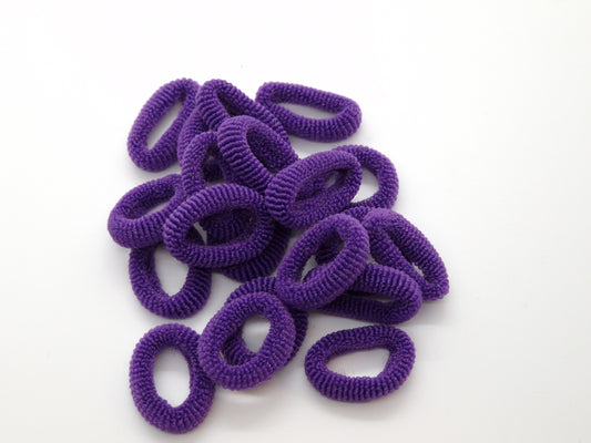 Dark Purple Top Knot Soft Elastics