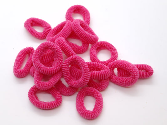 Dark Pink Top Knot Soft Elastics
