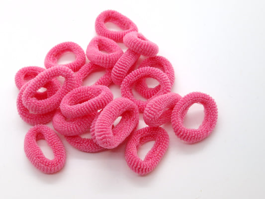 Salmon Pink Top Knot Soft Elastics