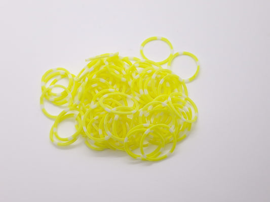 Pale Yellow Rubber Top Knot Elastics