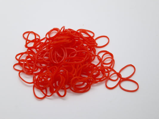 Red Rubber Top Knot Elastics