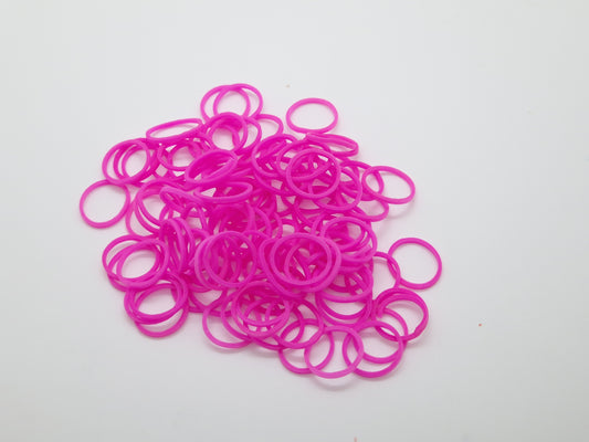 Pink Rubber Top Knot Elastics