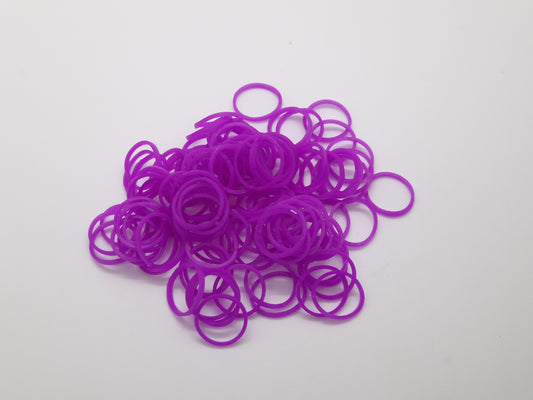 Purple Rubber Top Knot Elastics