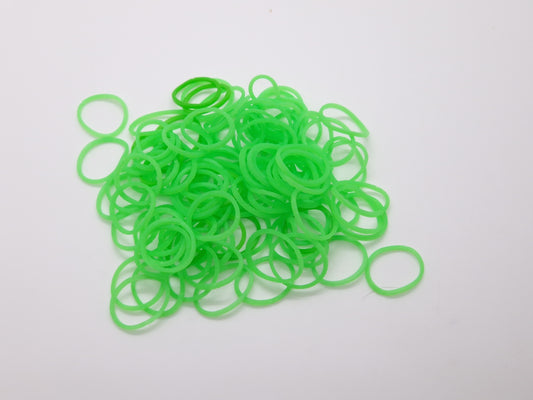 Light Green Rubber Top Knot Elastics
