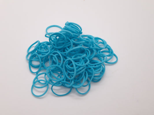 Aqua Rubber Top Knot Elastics