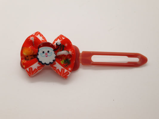 Christmas Soft Bows on 4.5cm Clips