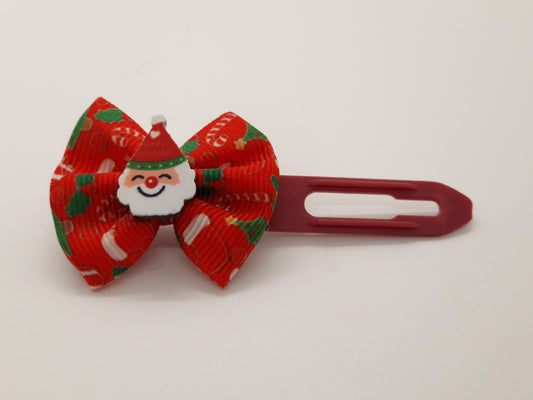 Christmas Soft Bows on 3.5cm Clips