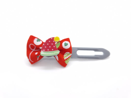 Christmas Soft Bows on 3.5cm Clips