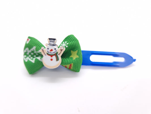 Christmas Soft Bows on 3.5cm Clips