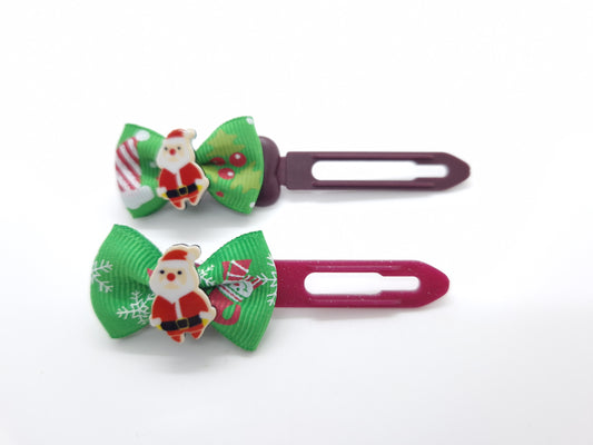 Christmas Soft Bows on 4.5cm & 3.5CM Clips