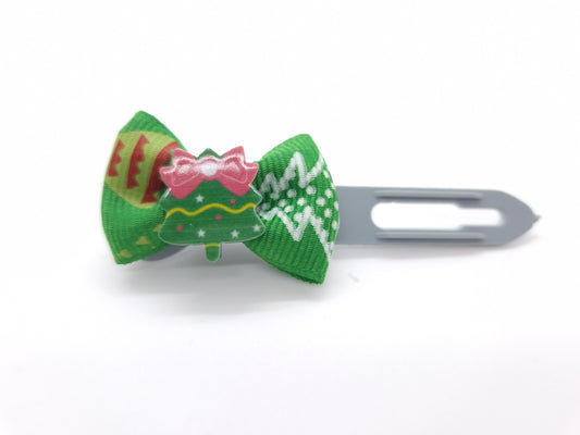 Christmas Soft Bows on 3.5cm Clips