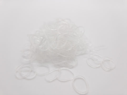 Clear Silicone Top Knot Elastics