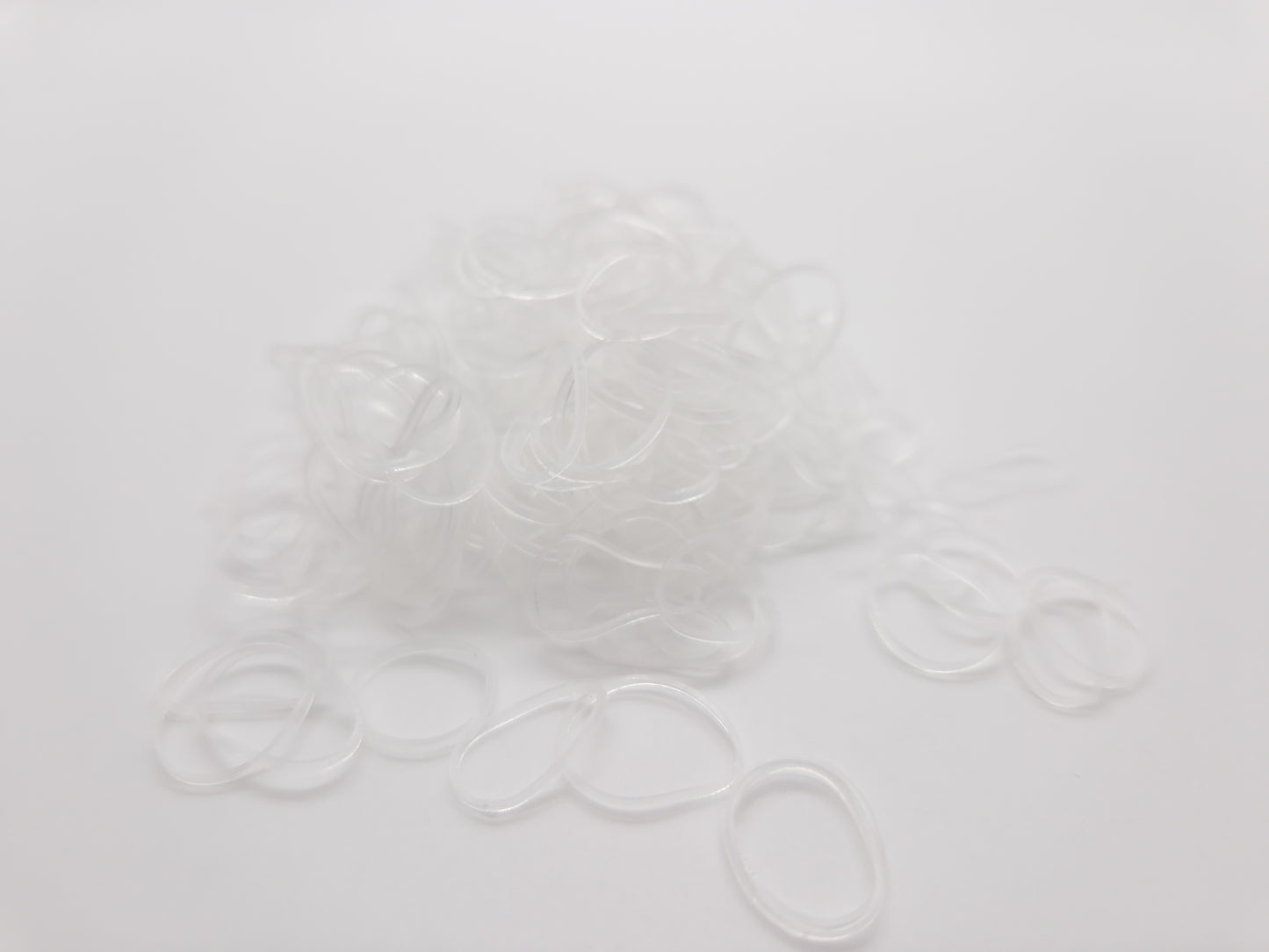 Élastiques à nœud supérieur en silicone transparent