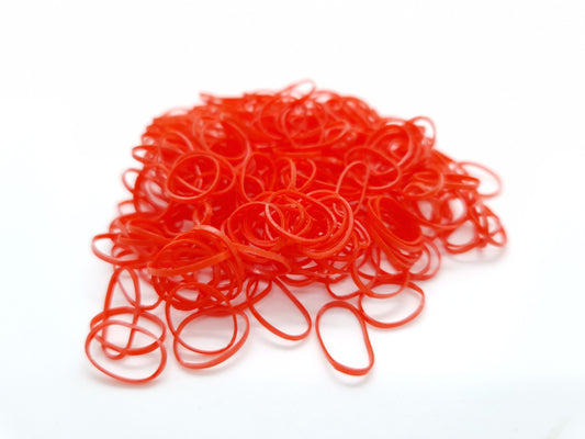 Rote Silikon-Haarknoten-Gummibänder