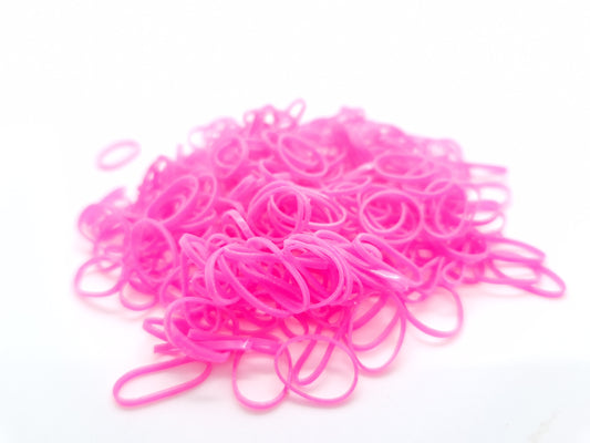 Rosa Silikon-Haarknoten-Gummibänder