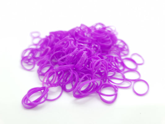 Lila Silikon-Haarknoten-Gummibänder