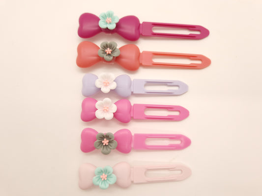 Flower Barrette Novelty 3.5cm & 4.5cm clip