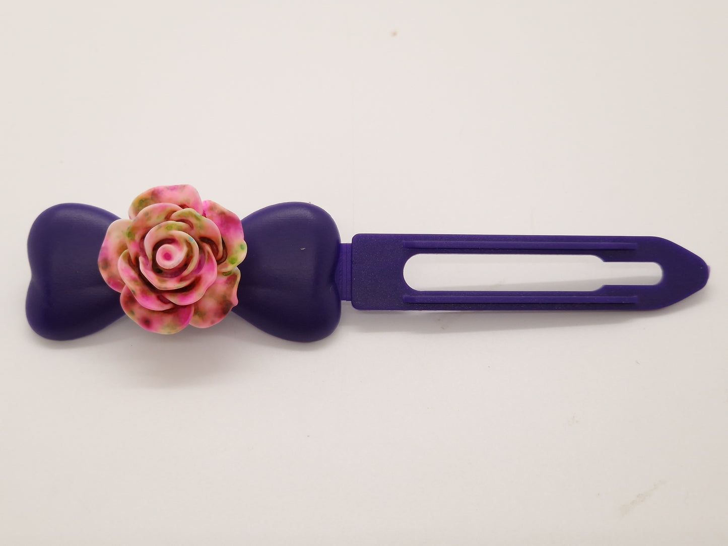 Splash Flower Barrette Novelty  4.5cm bow clip