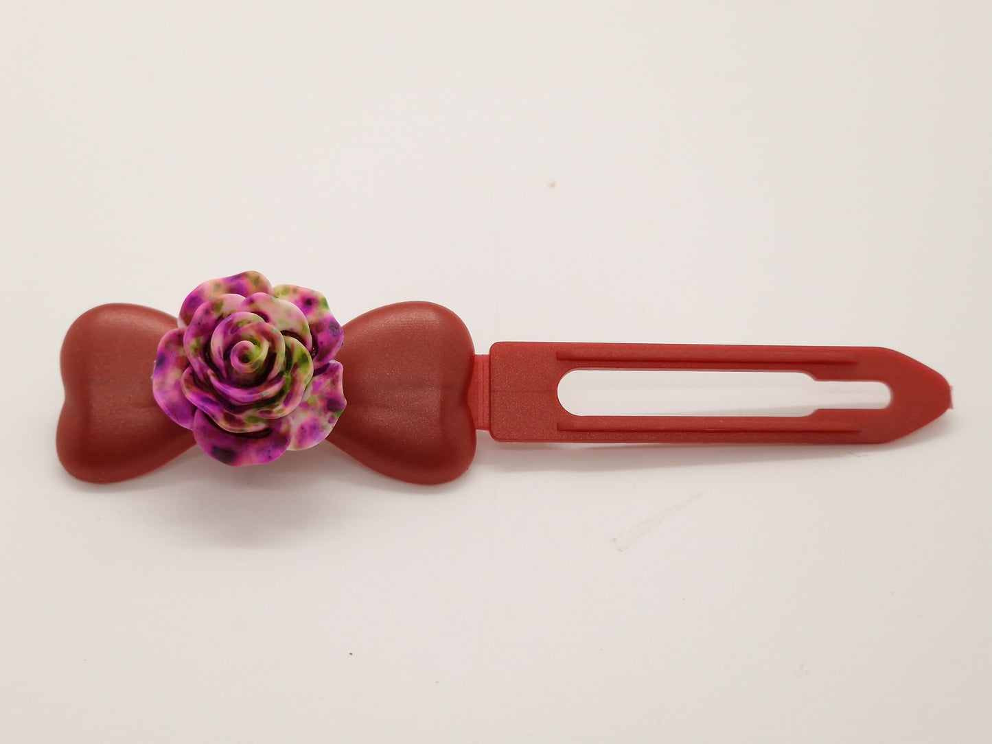 Splash Flower Barrette Novelty  4.5cm bow clip