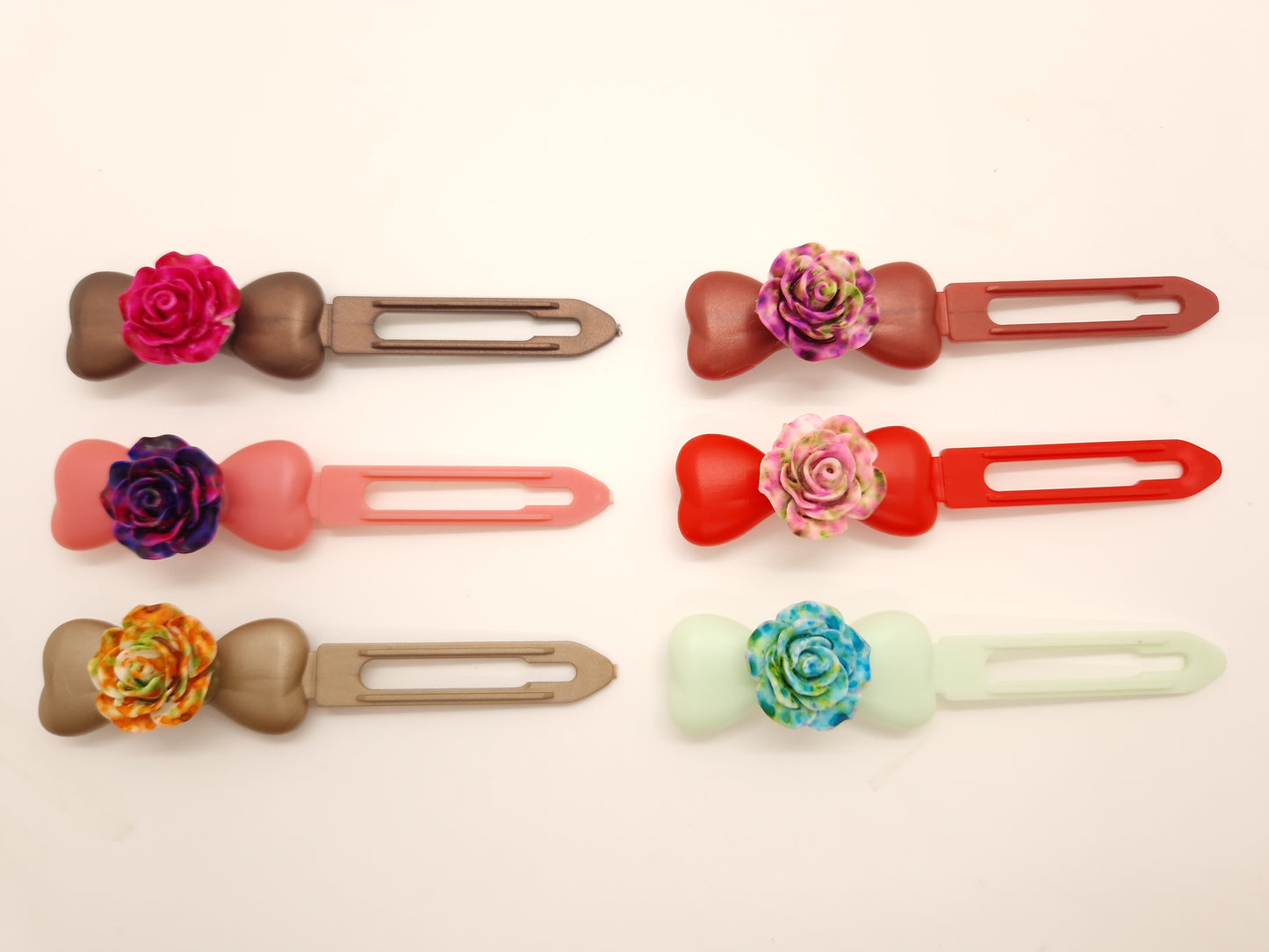 Splash Flower Barrette Novelty  4.5cm bow clip