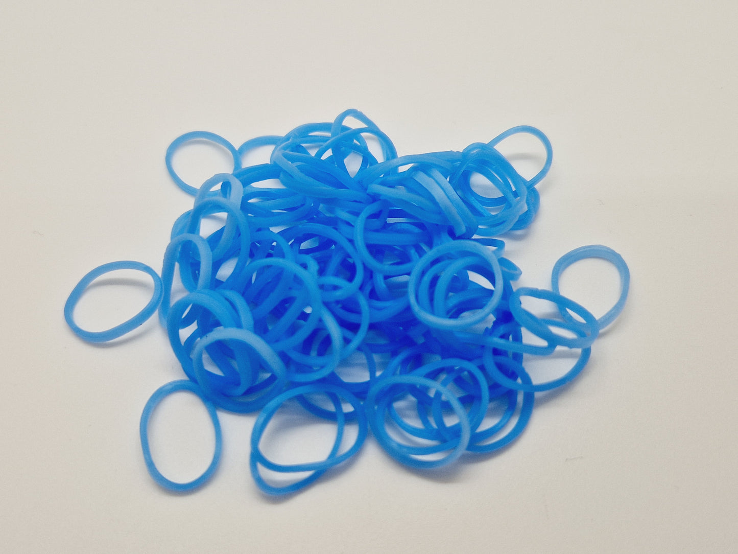 Baby Blue Rubber Top Knot Elastics