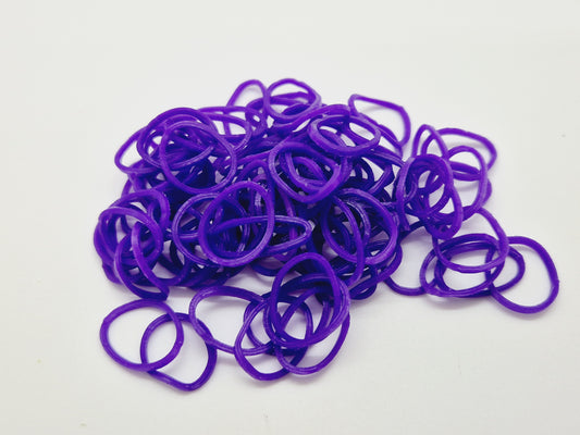 Purple Rubber Top Knot Elastics