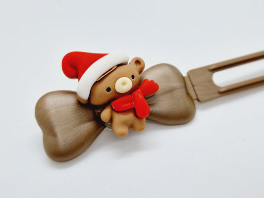 Christmas bear on a 4.5cm clip