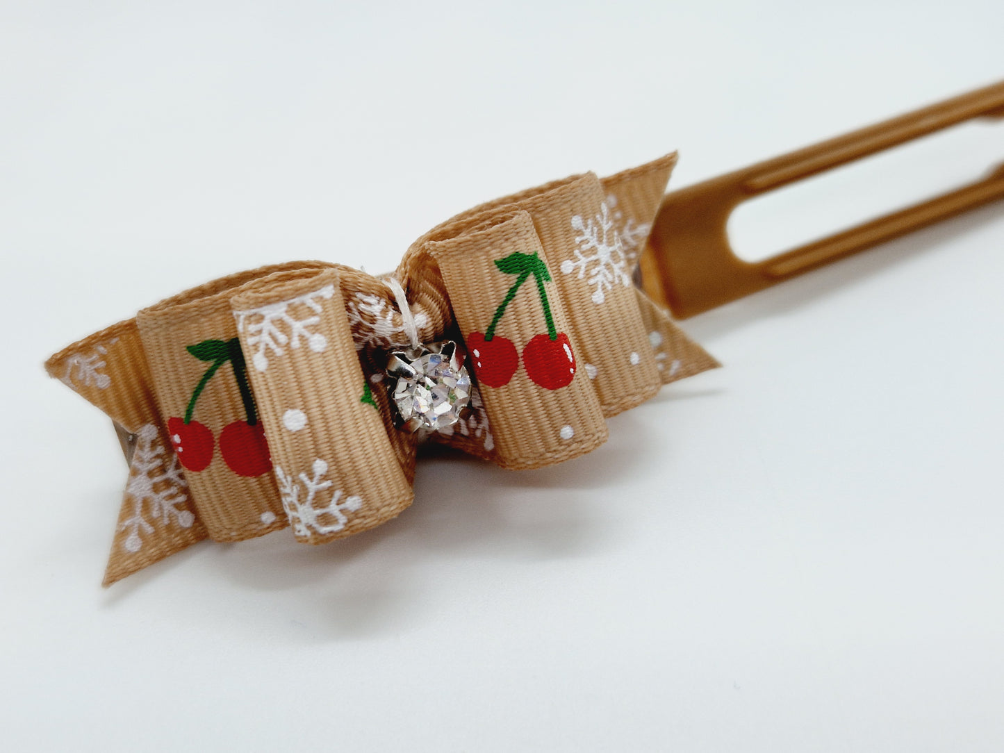 Christmas Soft Bow on 4.5cm Clip