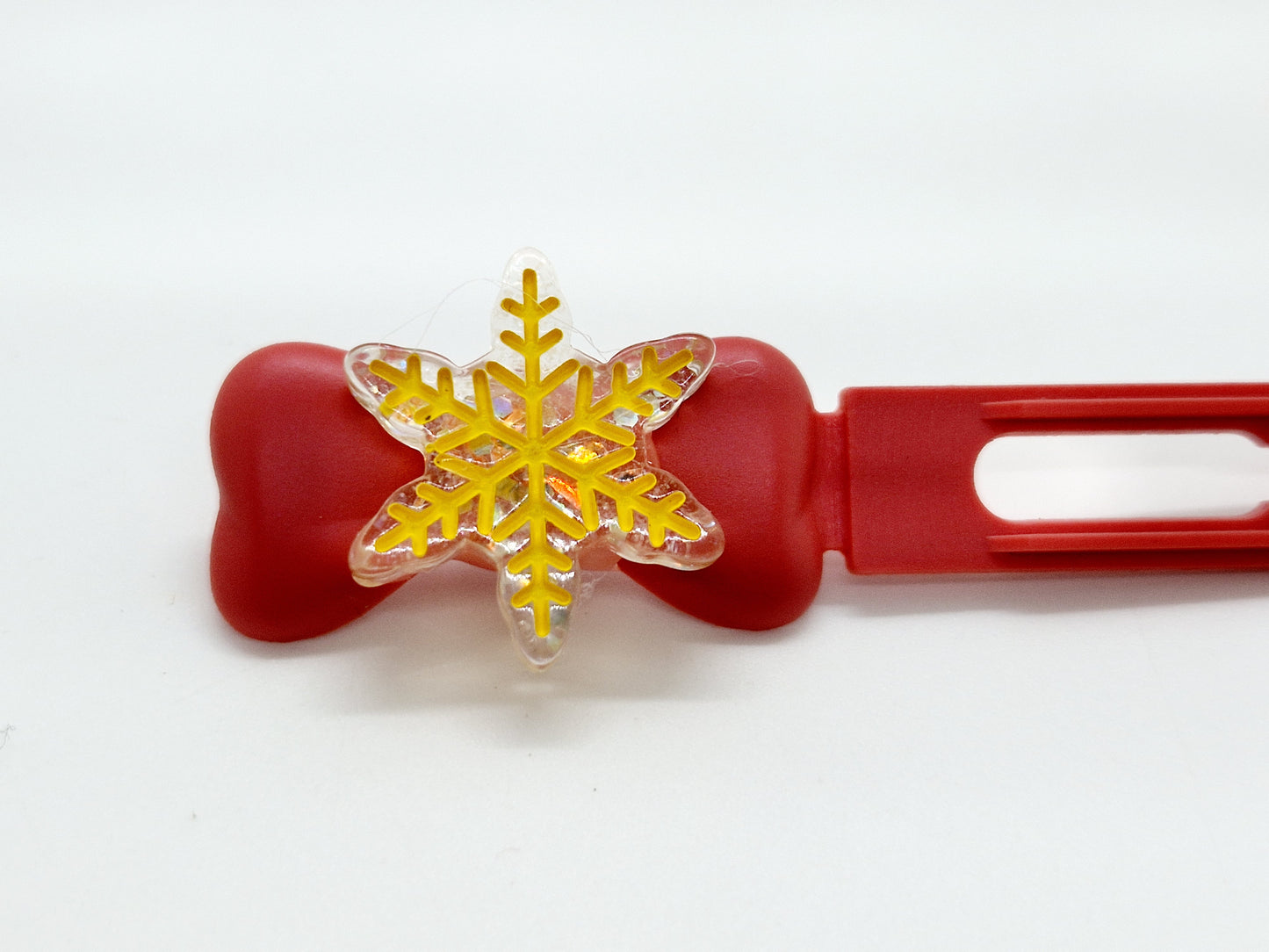 Snowflake top knot clips